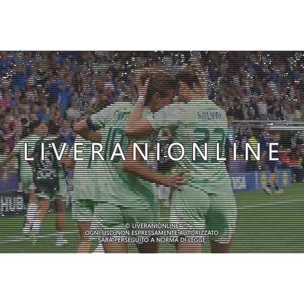 TVEM July 16, 2025 Geneva, Switzerland - Norway vs Italy - Women\'s UEFA Euro 2025 - Stade de Geneve. In the pic: Cristiana Girelli of Italy celebrates after scoring a goal with Cecilia Salvai of Italy ©TVEM Emmanuele Mastrodonato - AGENZIA ALDO LIVERANI SAS