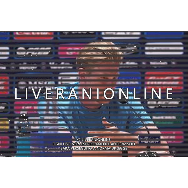 NAPOLI RITIRO PRECAMPIONATO DIMARO 19.07.2025 NELLA FOTO CONFERENZA STAMPA DI KEVIN DE BRUYNE FOTO MOSCA/AG. ALDO LIVERANI- AGENZIA ALDO LIVERANI SAS