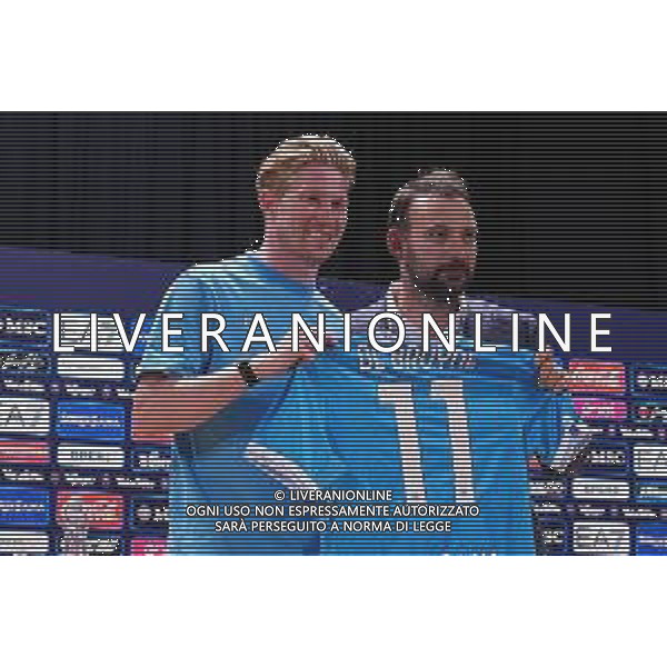NAPOLI RITIRO PRECAMPIONATO DIMARO 19.07.2025 NELLA FOTO CONFERENZA STAMPA DI KEVIN DE BRUYNE FOTO MOSCA/AG. ALDO LIVERANI- AGENZIA ALDO LIVERANI SAS
