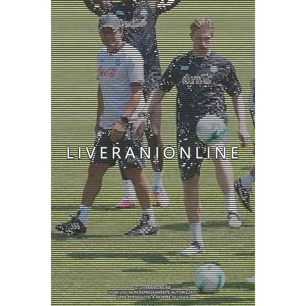 NAPOLI RITIRO PRECAMPIONATO ALLENAMENTO DIMARO 19.07.2025 NELLA FOTO CONTE ANTONIO E KEVIN DE BRUYNE FOTO MOSCA/AG. ALDO LIVERANI- AGENZIA ALDO LIVERANI SAS