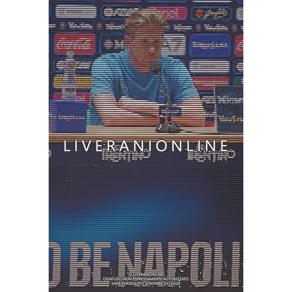 NAPOLI RITIRO PRECAMPIONATO DIMARO 19.07.2025 NELLA FOTO CONFERENZA STAMPA DI KEVIN DE BRUYNE FOTO MOSCA/AG. ALDO LIVERANI- AGENZIA ALDO LIVERANI SAS
