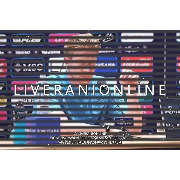 NAPOLI RITIRO PRECAMPIONATO DIMARO 19.07.2025 NELLA FOTO CONFERENZA STAMPA DI KEVIN DE BRUYNE FOTO MOSCA/AG. ALDO LIVERANI- AGENZIA ALDO LIVERANI SAS