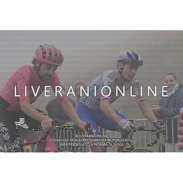 19-07-2025 Tour De France; Tappa 14 Pau - Superbagneres De Luchon; 2025, Ef Education - Easypost; 2025, Red Bull - Bora Hansgrohe; Healy, Ben; Roglic, Primoz; Superbagneres De Luchon; ©SIROTTI - AGENZIA ALDO LIVERANI SAS
