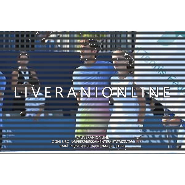 Flavio Cobolli e Lucia Bronzetti durante la Hopman Cup 2025 Domenica 20 Luglio 2025 Bari - Fiera del Levante ©ROSITO ANDREA - AGENZIA ALDO LIVERANI SAS