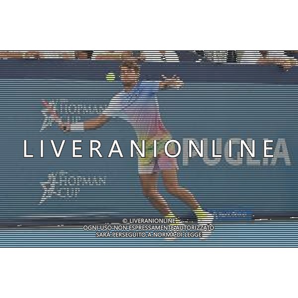 Flavio Cobolli durante la Hopman Cup 2025 Domenica 20 Luglio 2025 Bari - Fiera del Levante ©ANDREA ROSITO - AGENZIA ALDO LIVERANI SAS