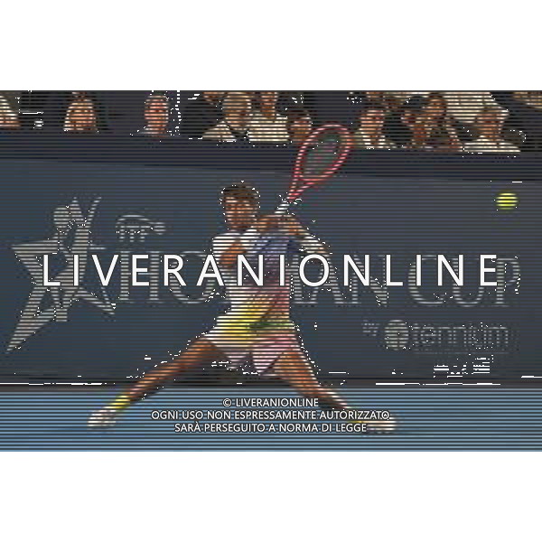 Flavio Cobolli durante la Hopman Cup 2025 Domenica 20 Luglio 2025 Bari - Fiera del Levante ©ANDREA ROSITO - AGENZIA ALDO LIVERANI SAS