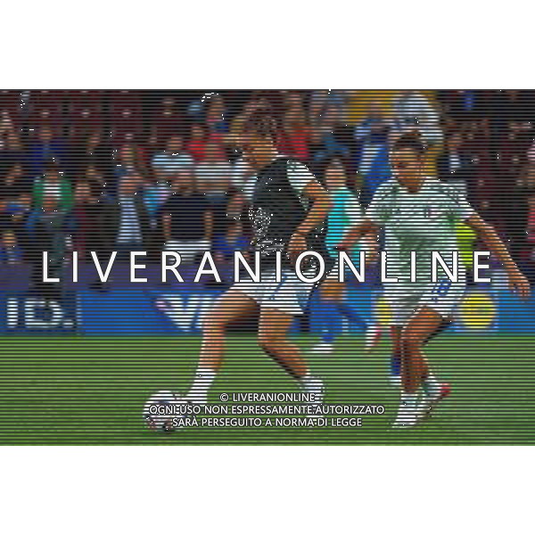 TVEM July 07, 2025 Geneva, Switzerland - Portugal vs Italy - Women\'s UEFA Euro 2025 - Stade de Geneve. In the pic: Lisa Boattin of Italy and Arianna Caruso of Italy foto emmanuele mastrodonato-ag aldo liverani sas