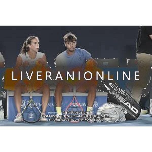 Flavio Cobolli e Lucia Bronzetti durante la Hopman Cup 2025 Domenica 20 Luglio 2025 Bari - Fiera del Levante ©ANDREA ROSITO - AGENZIA ALDO LIVERANI SAS