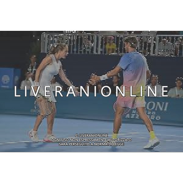Flavio Cobolli e Lucia Bronzetti durante la Hopman Cup 2025 Domenica 20 Luglio 2025 Bari - Fiera del Levante ©ANDREA ROSITO - AGENZIA ALDO LIVERANI SAS