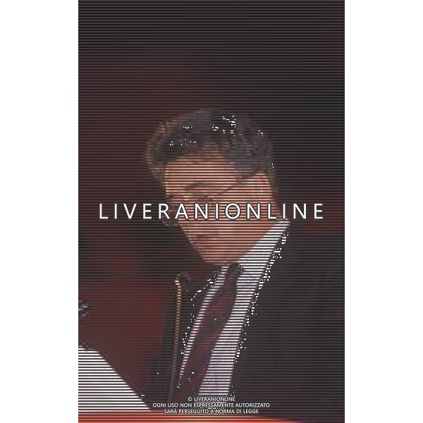DIAP-RETROSPETTIVA ACHILLE OCCHETTO POLITICO NELLA FOTO ACHILLE OCCHETTO AL CONGRESSO DEL PARTITO COMUNISTA ITALIANO A BOLOGNA IL GIORNO 07-03-1990 AG ALDO LIVERANI SAS