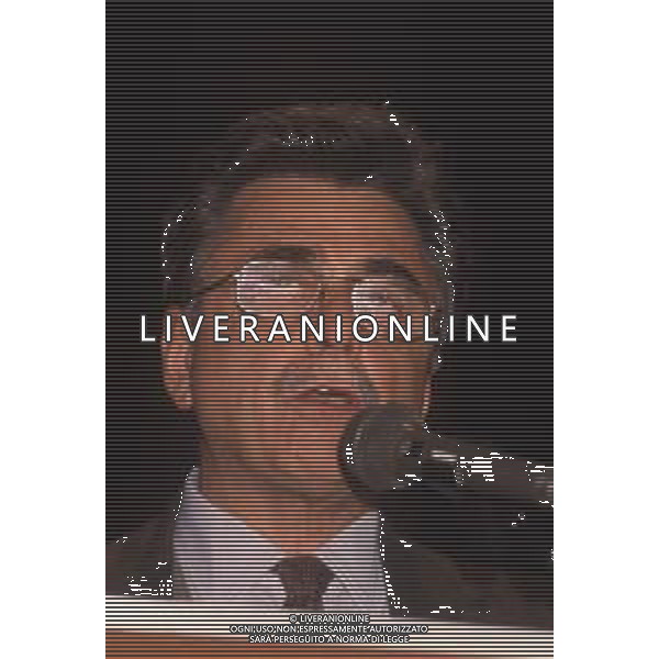 DIAP-RETROSPETTIVA ACHILLE OCCHETTO POLITICO NELLA FOTO ACHILLE OCCHETTO AL CONGRESSO DEL PARTITO COMUNISTA ITALIANO A BOLOGNA IL GIORNO 07-03-1990 AG ALDO LIVERANI SAS