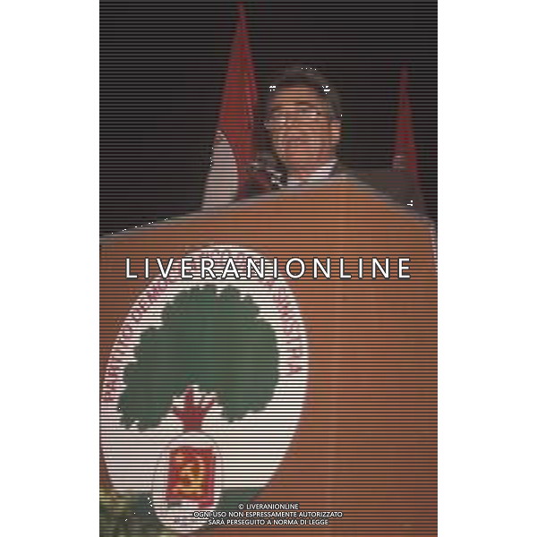 DIAP-RETROSPETTIVA ACHILLE OCCHETTO POLITICO NELLA FOTO ACHILLE OCCHETTO AL CONGRESSO DEL PARTITO COMUNISTA ITALIANO A BOLOGNA IL GIORNO 07-03-1990 AG ALDO LIVERANI SAS