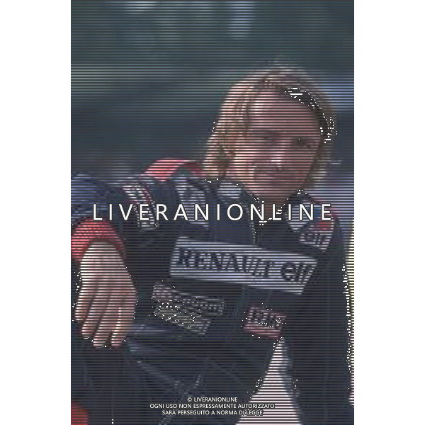 DIAP-RETROSPETTIVA RENE\' ARNOUX PILOTA F1 NELLA FOTO RENE\' ARNOUX NELL\'ANNO 1983 AG ALDO LIVERANI SAS