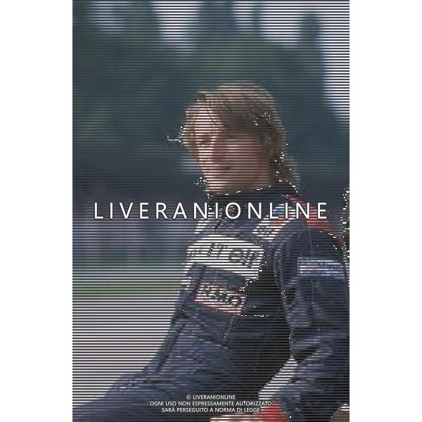 DIAP-RETROSPETTIVA RENE\' ARNOUX PILOTA F1 NELLA FOTO RENE\' ARNOUX NELL\'ANNO 1983 AG ALDO LIVERANI SAS