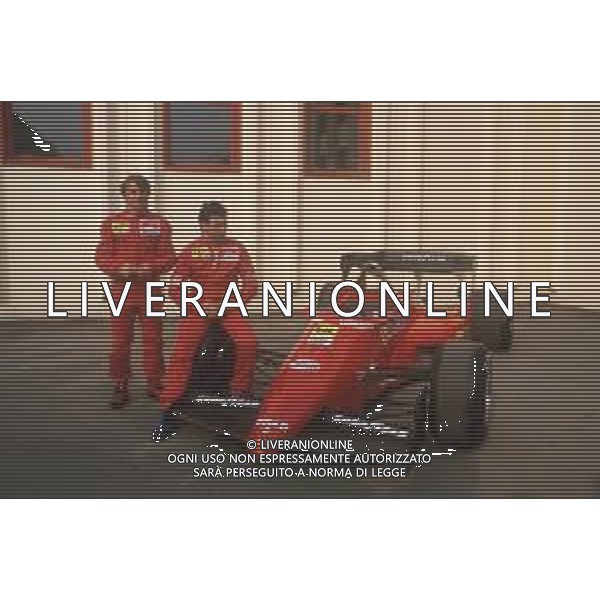 DIAP-RETROSPETTIVA RENE\' ARNOUX PILOTA F1 NELLA FOTO RENE\' ARNOUX NELL\'ANNO 1984 CON MICHELE ALBORETO AG ALDO LIVERANI SAS