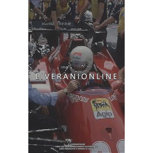 DIAP-RETROSPETTIVA RENE\' ARNOUX PILOTA F1 NELLA FOTO RENE\' ARNOUX NELL\'ANNO 1984 AG ALDO LIVERANI SAS