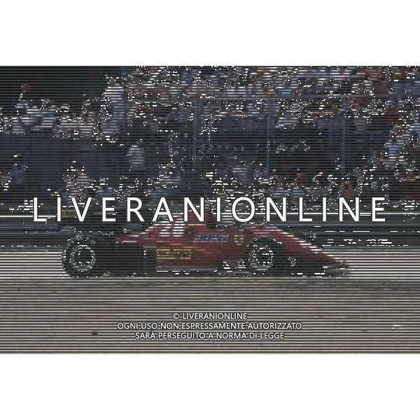 DIAP-RETROSPETTIVA RENE\' ARNOUX PILOTA F1 NELLA FOTO RENE\' ARNOUX NELL\'ANNO 1984 AG ALDO LIVERANI SAS