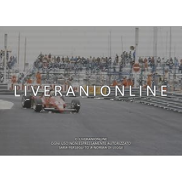 DIAP-RETROSPETTIVA RENE\' ARNOUX PILOTA F1 NELLA FOTO RENE\' ARNOUX NELL\'ANNO 1984 AG ALDO LIVERANI SAS