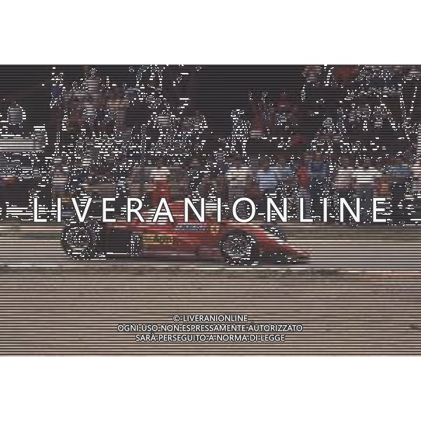 DIAP-RETROSPETTIVA RENE\' ARNOUX PILOTA F1 NELLA FOTO RENE\' ARNOUX NELL\'ANNO 1984 AG ALDO LIVERANI SAS