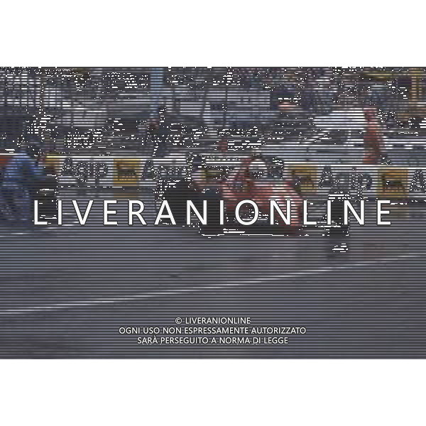 DIAP-RETROSPETTIVA RENE\' ARNOUX PILOTA F1 NELLA FOTO RENE\' ARNOUX NELL\'ANNO 1984 AG ALDO LIVERANI SAS