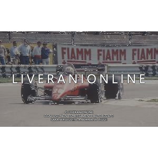 DIAP-RETROSPETTIVA RENE\' ARNOUX PILOTA F1 NELLA FOTO RENE\' ARNOUX NELL\'ANNO 1984 AG ALDO LIVERANI SAS