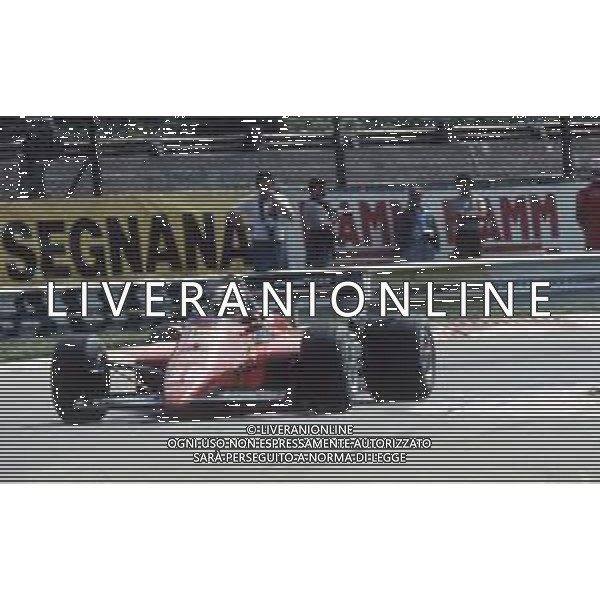 DIAP-RETROSPETTIVA RENE\' ARNOUX PILOTA F1 NELLA FOTO RENE\' ARNOUX NELL\'ANNO 1984 AG ALDO LIVERANI SAS