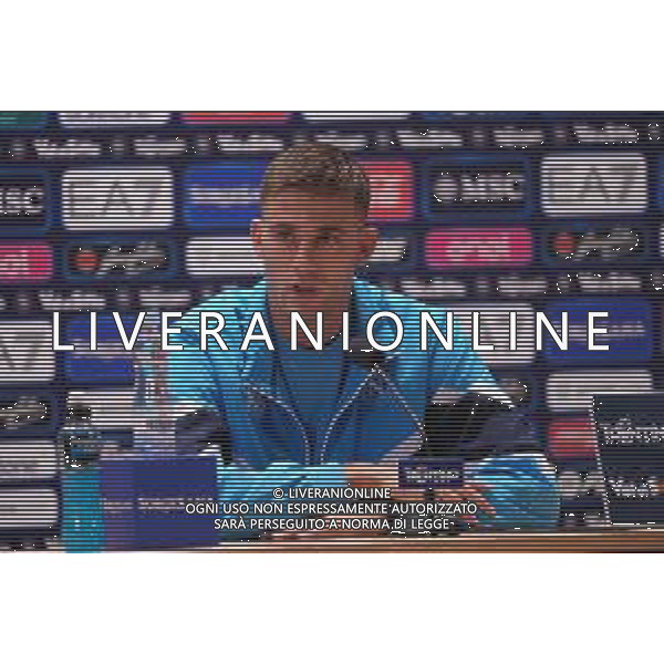 NAPOLI RITIRO PRECAMPIONATO CONFERENZA STAMPA LORENZO LUCCA DIMARO 21.07.2025 FOTO MOSCA- AGENZIA ALDO LIVERANI SAS