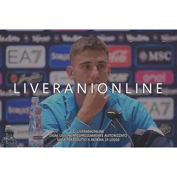 NAPOLI RITIRO PRECAMPIONATO CONFERENZA STAMPA LORENZO LUCCA DIMARO 21.07.2025 FOTO MOSCA- AGENZIA ALDO LIVERANI SAS