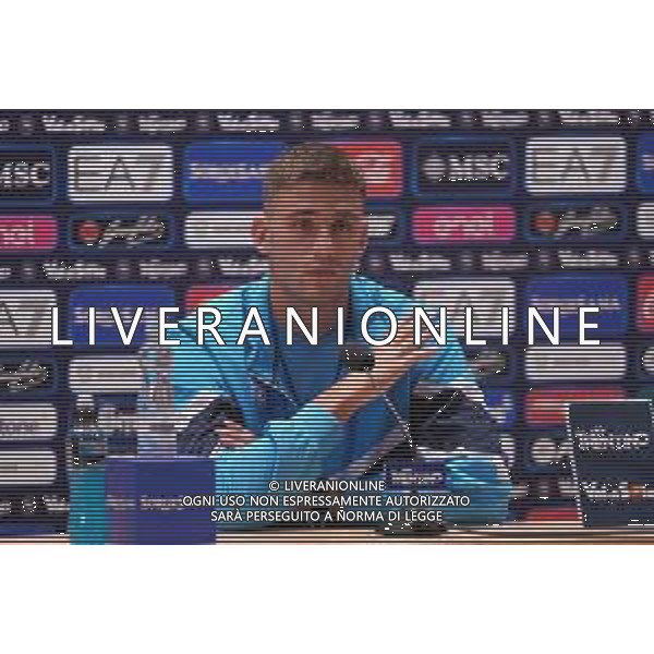 NAPOLI RITIRO PRECAMPIONATO CONFERENZA STAMPA LORENZO LUCCA DIMARO 21.07.2025 FOTO MOSCA- AGENZIA ALDO LIVERANI SAS