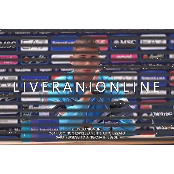 NAPOLI RITIRO PRECAMPIONATO CONFERENZA STAMPA LORENZO LUCCA DIMARO 21.07.2025 FOTO MOSCA- AGENZIA ALDO LIVERANI SAS