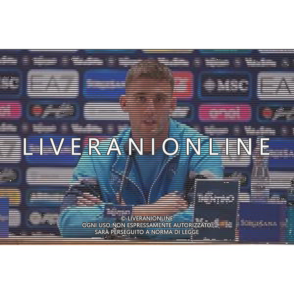 NAPOLI RITIRO PRECAMPIONATO CONFERENZA STAMPA LORENZO LUCCA DIMARO 21.07.2025 FOTO MOSCA- AGENZIA ALDO LIVERANI SAS