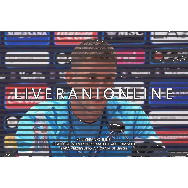 NAPOLI RITIRO PRECAMPIONATO CONFERENZA STAMPA LORENZO LUCCA DIMARO 21.07.2025 FOTO MOSCA- AGENZIA ALDO LIVERANI SAS