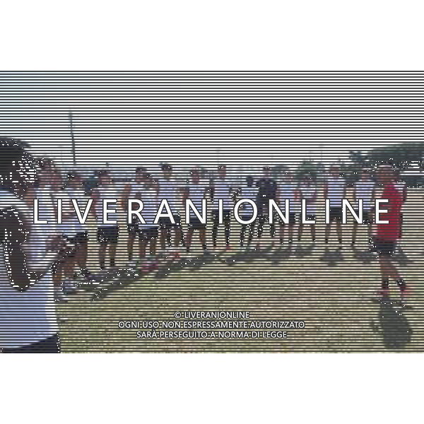 IMOLA 21 07 2025 IMOLESE CALCIO PRIMO ALLENAMENTO STAGIONE 2025/2026 NELLA FOTO PRIMO DISCORSO ALLA SQUADRA DELL\'ALLENATORE IVAN MARCELO POTEPAN ©SANNA - AGENZIA ALDO LIVERANI SAS