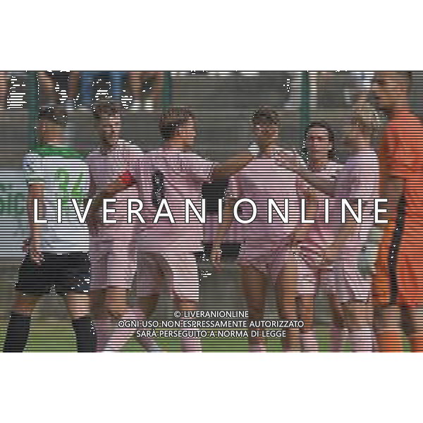 Chatillon (Ao) 20.07.2025 Stadio Brunod @Manuela Viganti /Ag. Aldo Liverani sas Amichevole Pre Campionato Serie B Palermo Fc vs Fc Paradiso Stagione2025/2026 Nella foto: esultanza palermo ©VIGANTI - AGENZIA ALDO LIVERANI SAS