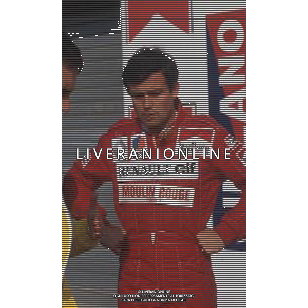 DIAP-RETROSPETTIVA PATRICK TAMBAY PILOTA F1 NELLA FOTO PATRICK TAMBAY NELL\'ANNO 1983 AG ALDO LIVERANI SAS