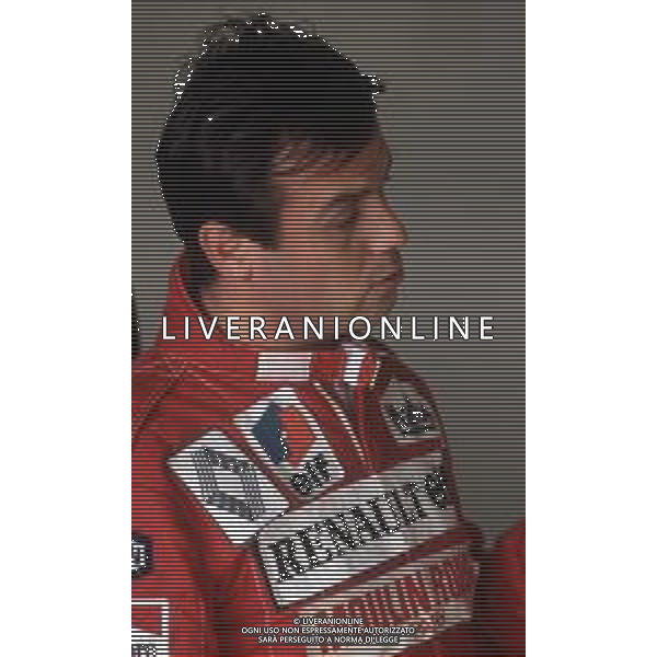 DIAP-RETROSPETTIVA PATRICK TAMBAY PILOTA F1 NELLA FOTO PATRICK TAMBAY NELL\'ANNO 1983 AG ALDO LIVERANI SAS
