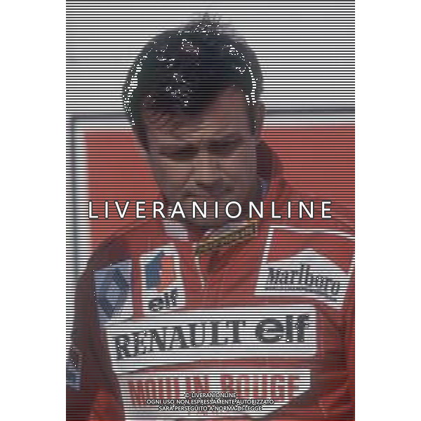 DIAP-RETROSPETTIVA PATRICK TAMBAY PILOTA F1 NELLA FOTO PATRICK TAMBAY NELL\'ANNO 1983 AG ALDO LIVERANI SAS