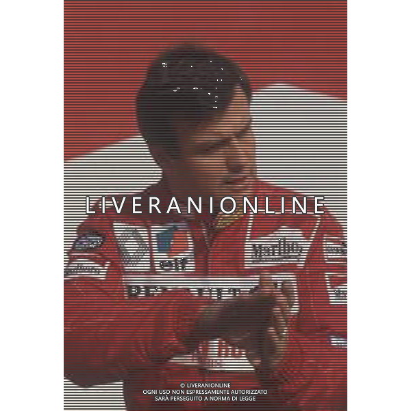 DIAP-RETROSPETTIVA PATRICK TAMBAY PILOTA F1 NELLA FOTO PATRICK TAMBAY NELL\'ANNO 1983 AG ALDO LIVERANI SAS
