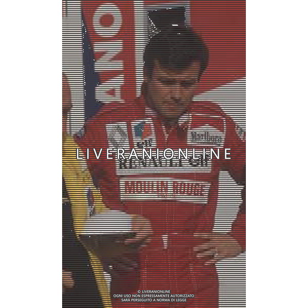 DIAP-RETROSPETTIVA PATRICK TAMBAY PILOTA F1 NELLA FOTO PATRICK TAMBAY NELL\'ANNO 1983 AG ALDO LIVERANI SAS