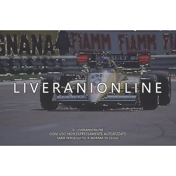 DIAP-RETROSPETTIVA PATRICK TAMBAY PILOTA F1 NELLA FOTO PATRICK TAMBAY NELL\'ANNO 1984 AG ALDO LIVERANI SAS
