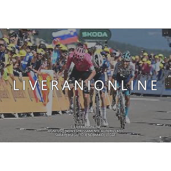 22-07-2025 Tour De France; Tappa 16 Montpellier - Le Mont Ventoux; 2025, Ef Education - Easypost; 2025, Soudal - Quick Step; 2025, Bahrain - Victorious; Healy, Ben; Paret Peintre, Valentin; Buitrago Sanchez, Santiago; Le Mont Ventoux; ©SIROTTI - AGENZIA ALDO LIVERANI SAS