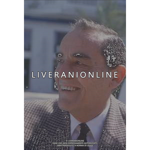 DIAP-RETROSPETTIVA VITTORIO GASSMAN ATTORE NELLA FOTO VITTORIO GASSMAN A CANNES NELL\'ANNO 1987 AG ALDO LIVERANI SAS