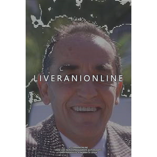DIAP-RETROSPETTIVA VITTORIO GASSMAN ATTORE NELLA FOTO VITTORIO GASSMAN A CANNES NELL\'ANNO 1987 AG ALDO LIVERANI SAS