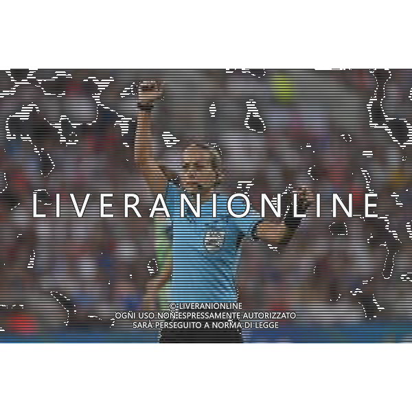 TVRG Inghilterra vs Italia nella foto l\'arbitra Ivana Martincic (CRO) Ginevra (SVI) 22-07-2025 Stadio di Ginevra Inghilterra vs Italia Semifinale Campionati Europei femminili UEFA Euro 2025 foto Roberto Garavaglia/Agenzia Aldo Liverani sas