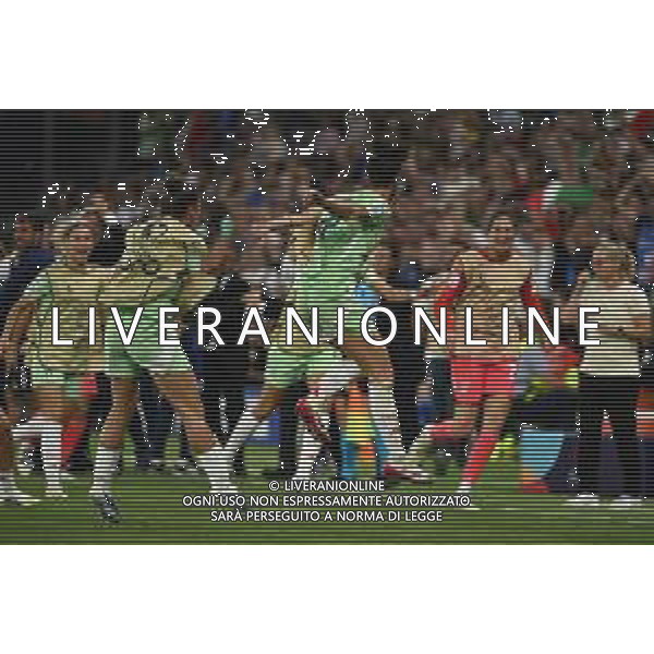 TVRG Inghilterra vs Italia nella foto giocatrici Italia esultanza dopo il gol dell\'1 a 0 Ginevra (SVI) 22-07-2025 Stadio di Ginevra Inghilterra vs Italia Semifinale Campionati Europei femminili UEFA Euro 2025 foto Roberto Garavaglia/Agenzia Aldo Liverani sas