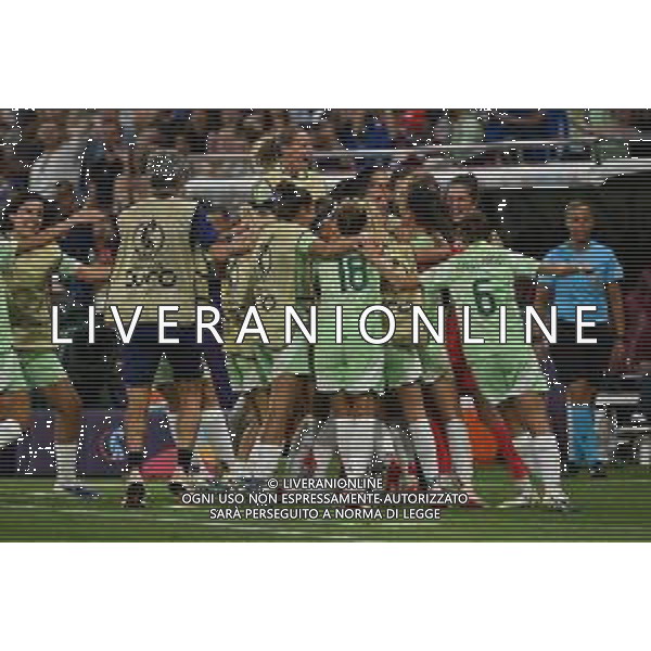 TVRG Inghilterra vs Italia nella foto giocatrici Italia esultanza dopo il gol dell\'1 a 0 Ginevra (SVI) 22-07-2025 Stadio di Ginevra Inghilterra vs Italia Semifinale Campionati Europei femminili UEFA Euro 2025 foto Roberto Garavaglia/Agenzia Aldo Liverani sas