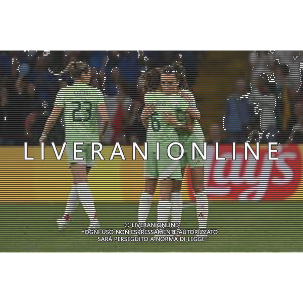 TVRG Inghilterra vs Italia nella foto giocatrici Italia esultanza dopo il gol dell\'1 a 0 Ginevra (SVI) 22-07-2025 Stadio di Ginevra Inghilterra vs Italia Semifinale Campionati Europei femminili UEFA Euro 2025 foto Roberto Garavaglia/Agenzia Aldo Liverani sas