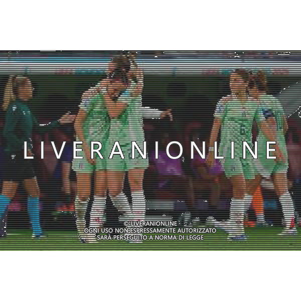 TVEM July 22, 2025 Geneva, Switzerland - England vs Italy - Women\'s UEFA Euro 2025 - Stade de Geneve. In the pic: Barbara Bonansea of Italy celebrates after scoring a goal with Cecilia Salvai of Italy ©TVEM Emmanuele Mastrodonato - AGENZIA ALDO LIVERANI SAS