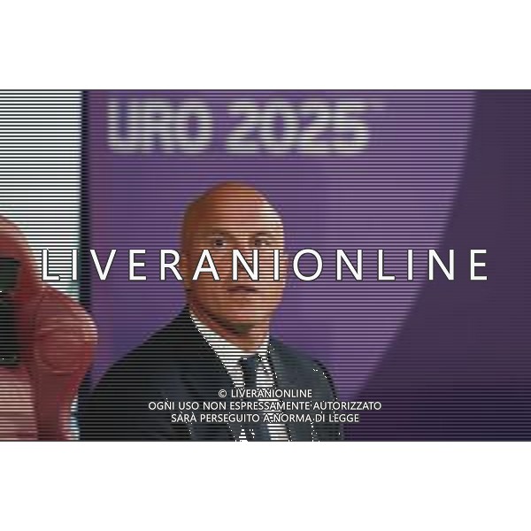 TVEM July 22, 2025 Geneva, Switzerland - England vs Italy - Women\'s UEFA Euro 2025 - Stade de Geneve. In the pic: Andrea Soncin head coach of Italy ©TVEM Emmanuele Mastrodonato - AGENZIA ALDO LIVERANI SAS