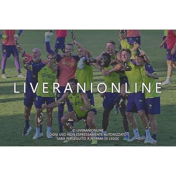 TVLS - Allenamento Fiorentina Calcio Ritiro precampionato, Viola Park Firenze 22.07.2025 nella foto i vincitori della partitella - stefano pioli ©TVLS Lisa Guglielmi / Agenzia Aldo Liverani Sas- AGENZIA ALDO LIVERANI SAS